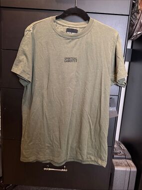 Spiritual Gangster Olive Green Logo Tee